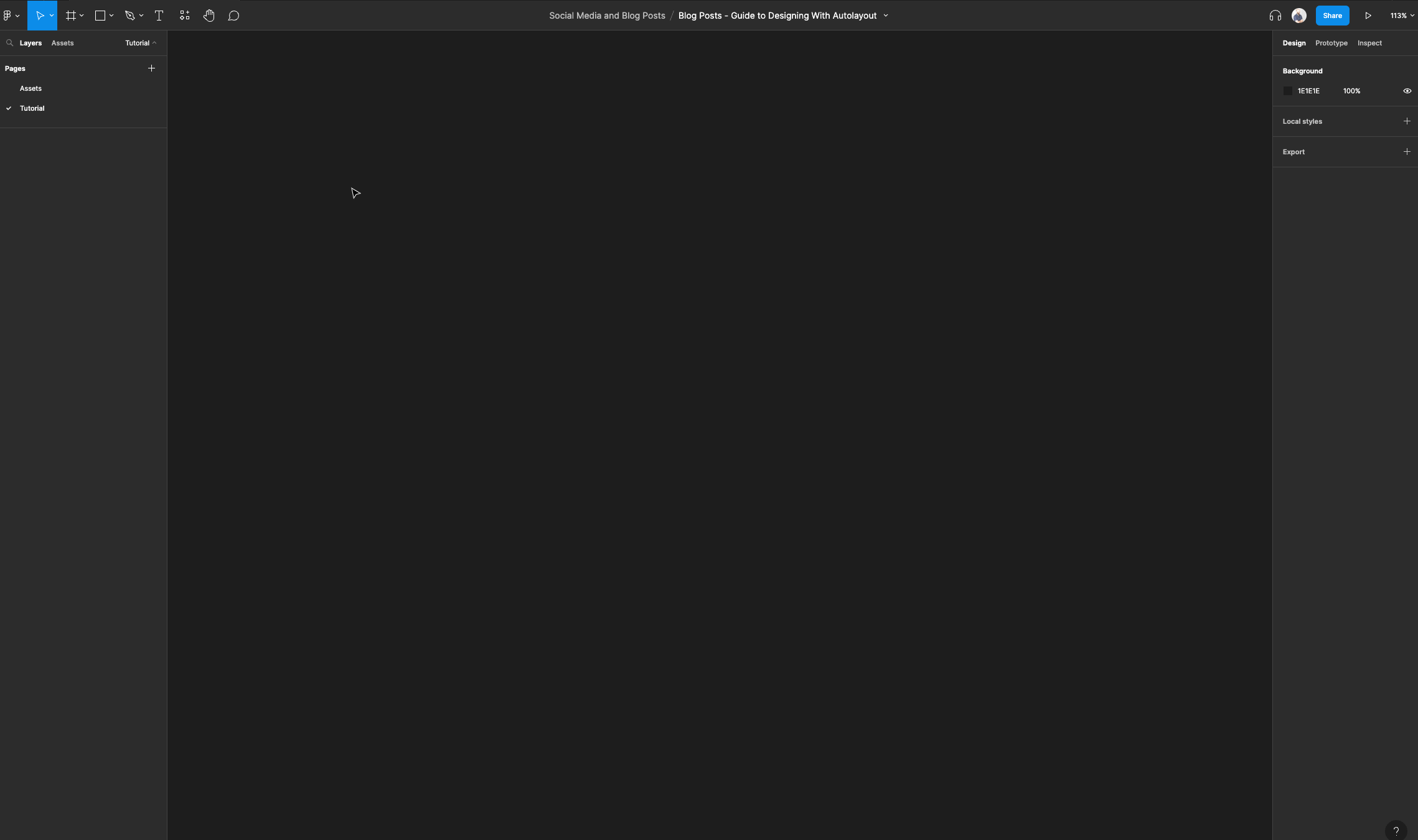 Create a new layout