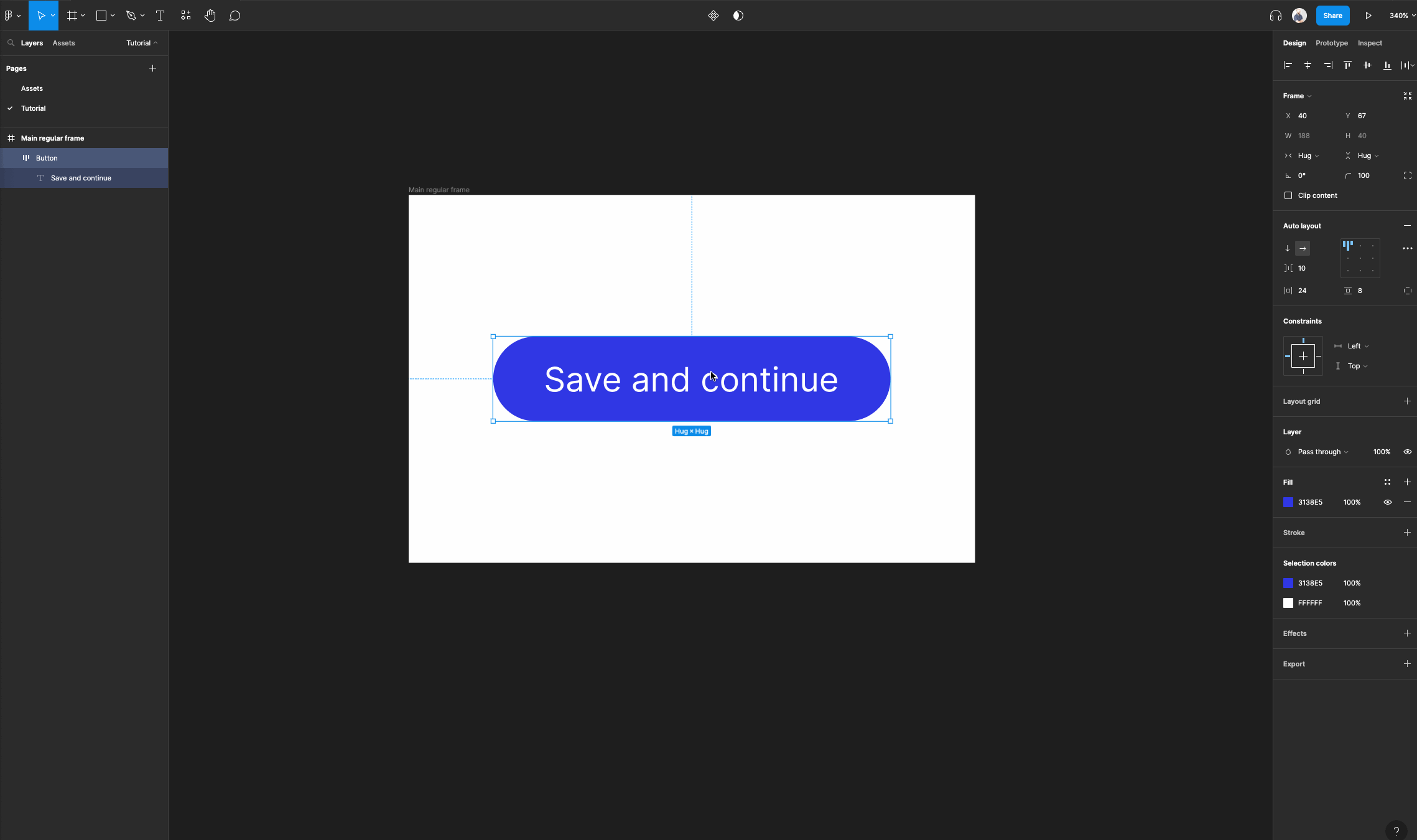Auto resizing example