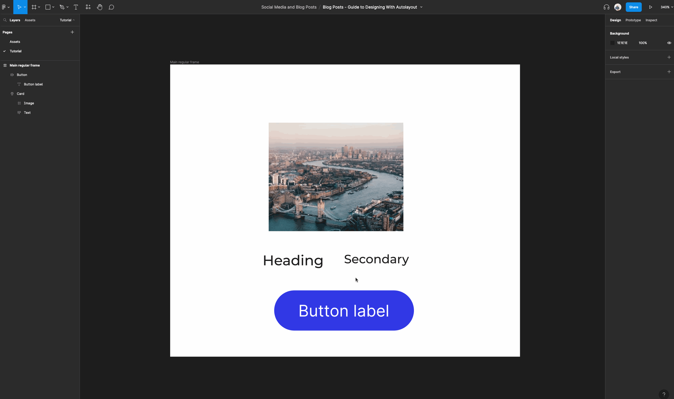 Add an auto layout button