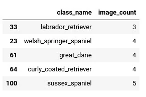 10 percent training dataframe
