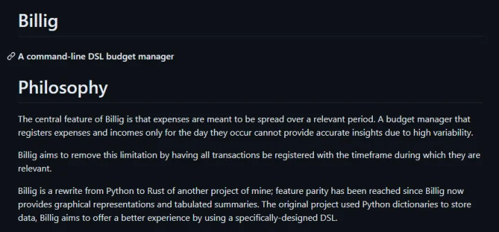 Create a budget manager in Rust