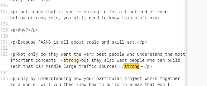 adding bold text