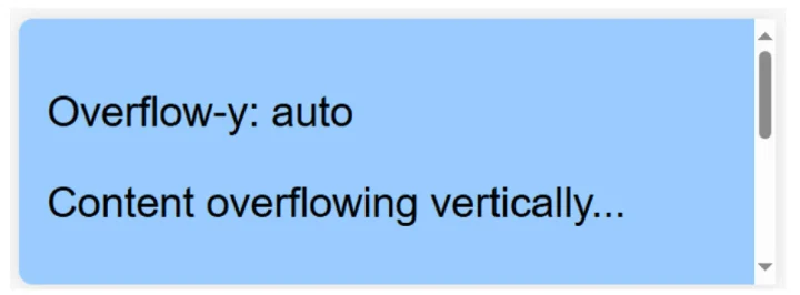 auto overflow vertical scroll