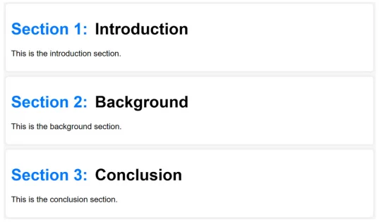 automatically number sections