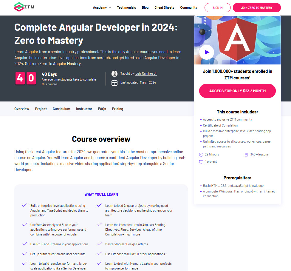 Become an Angular Developer