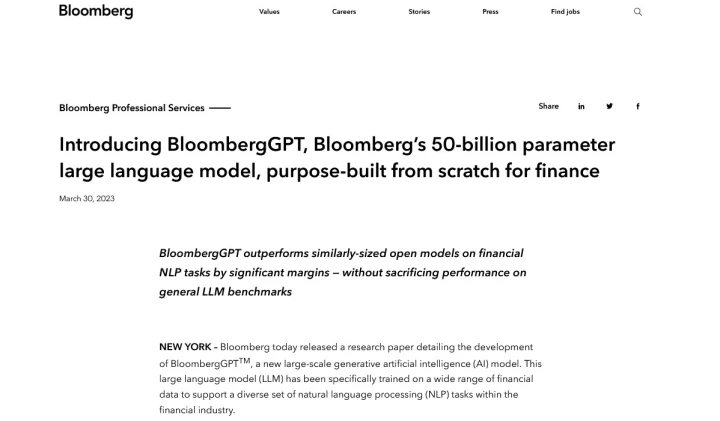 bloombergGPT