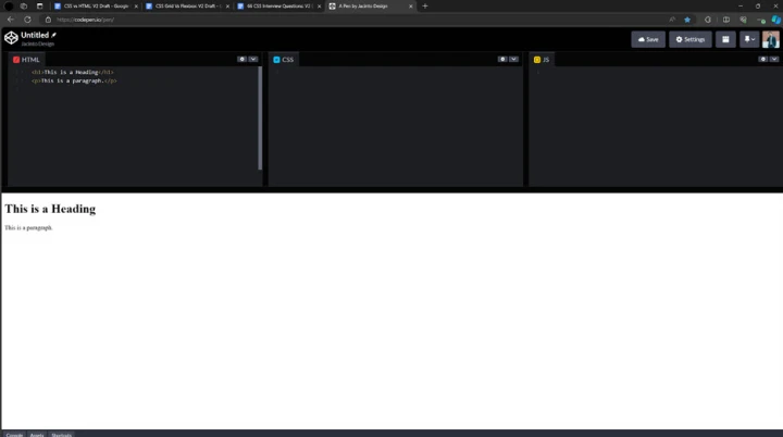codepen example