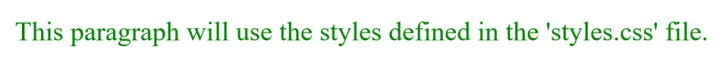 external css