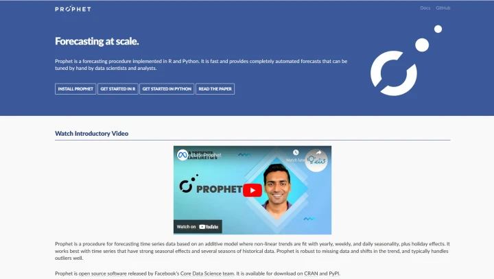 facebook prophet