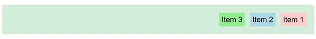 flexbox reverse direction