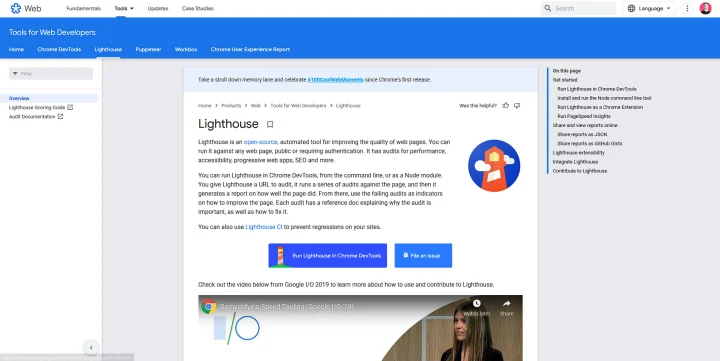 Google Lighthouse