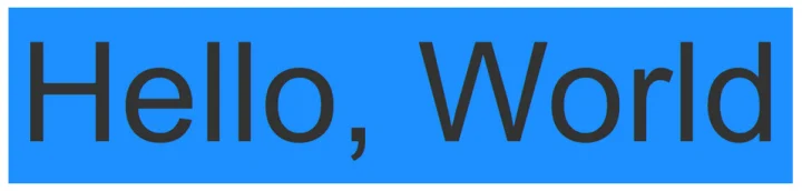 hello world with css added