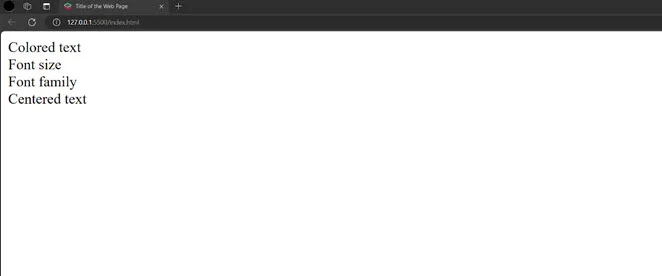html without css