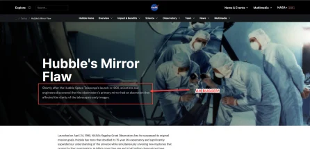 HUBBLE ISSUE