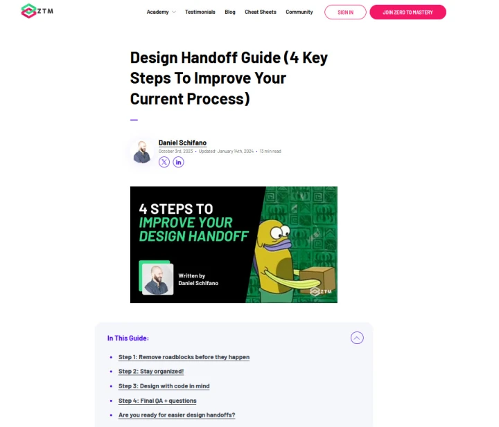 improve your design handoff
