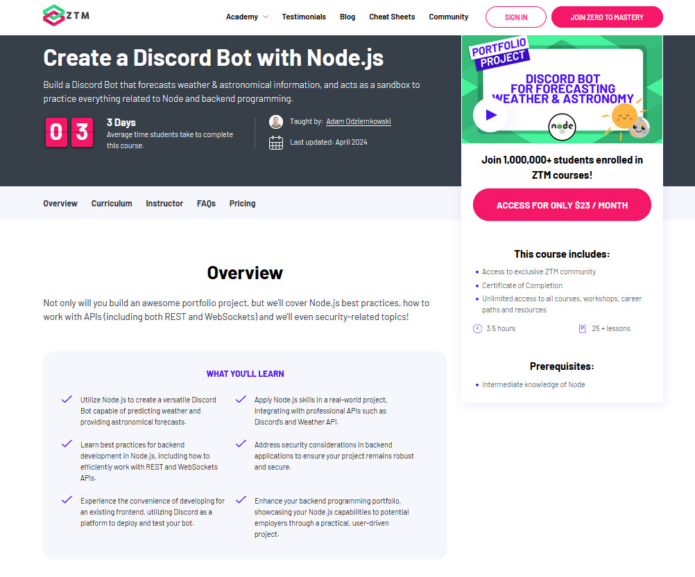 intermediate node project