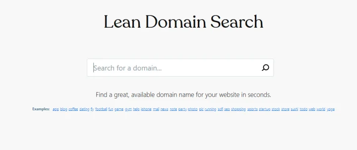 lean domain search
