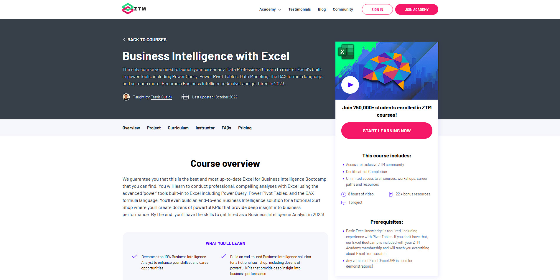 Learn business intelligence in 2023