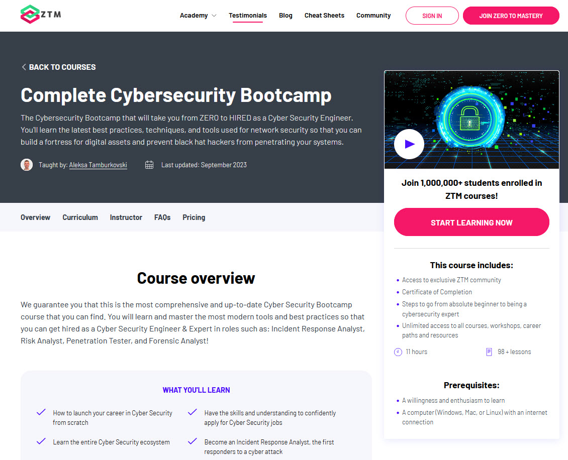 learn cybersecurity
