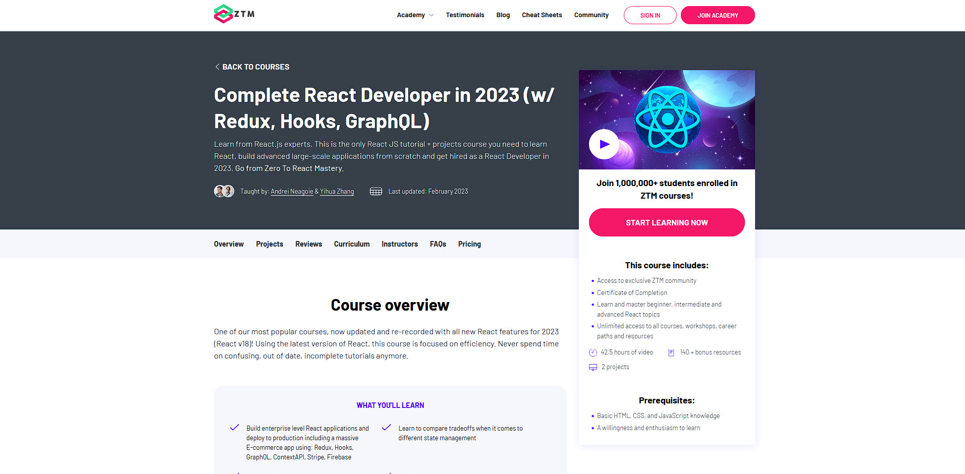 Learn React 2022