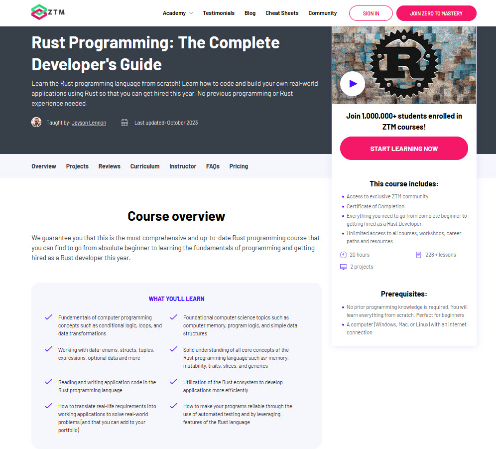learn rust