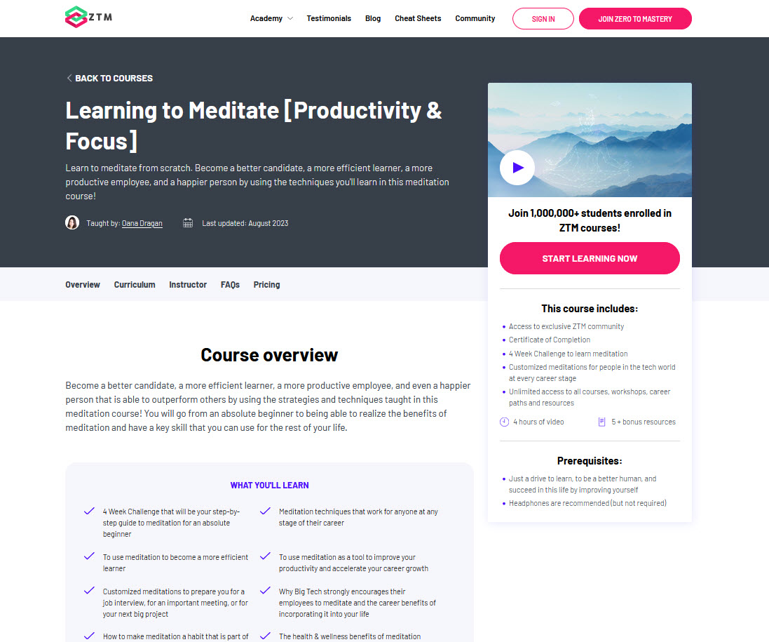 learn to meditate