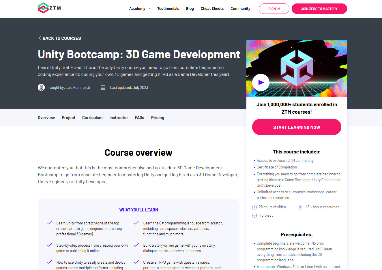 learn unity as a complete beginner