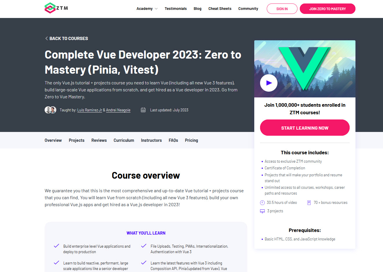 learn vue in 2023