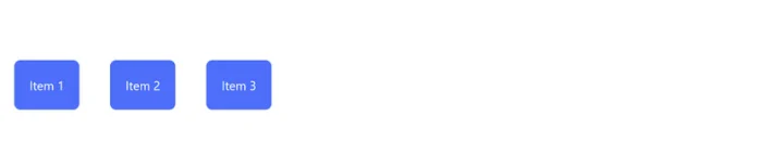 left aligned horizontal layout