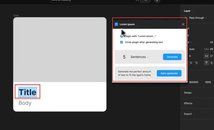 loreum ipsum plugin for text
