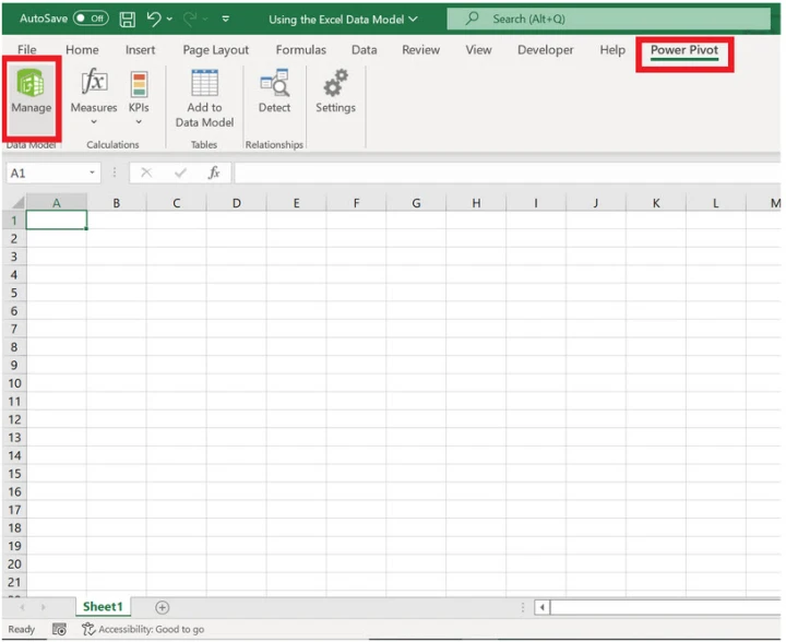 manage power pivot