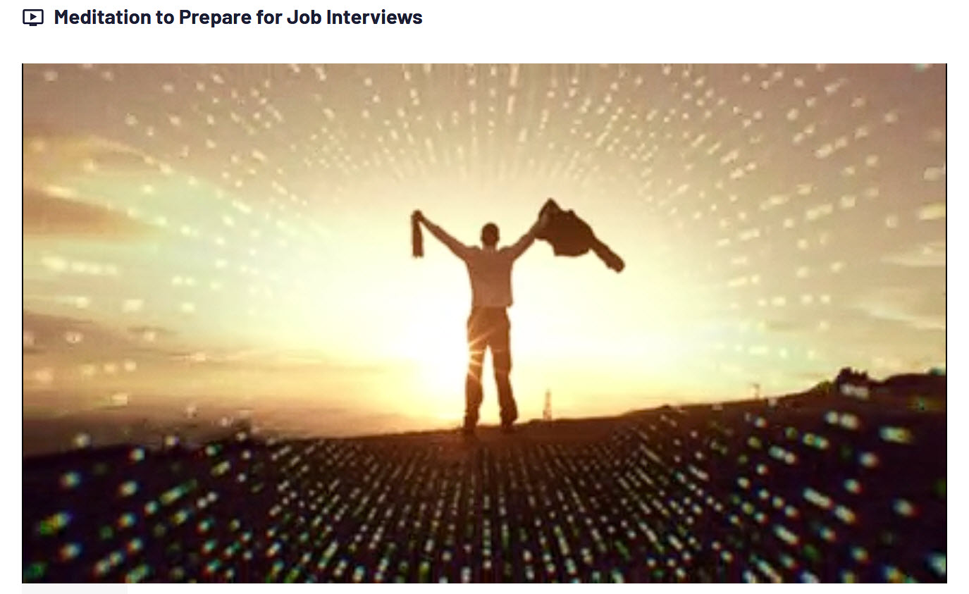 meditation for job interviews