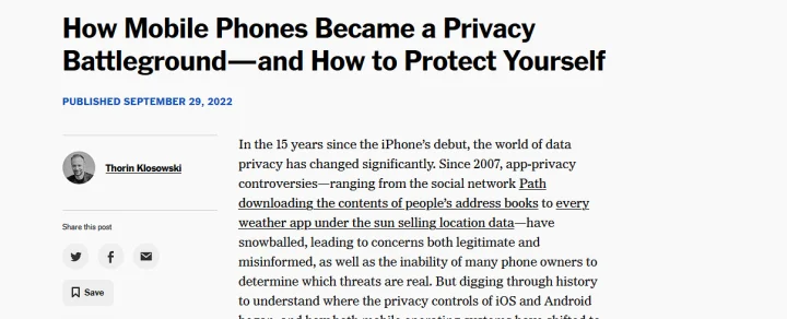 iOS mobile privacy tracking