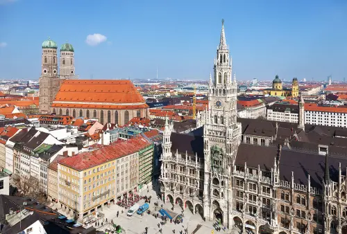 Aerial view of Munich