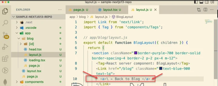 nextjs link anchor example