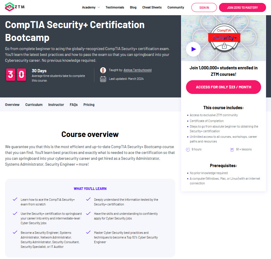 pass the comptia+ exam