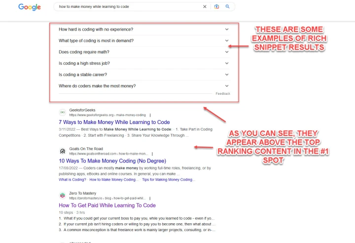 rich snippet example