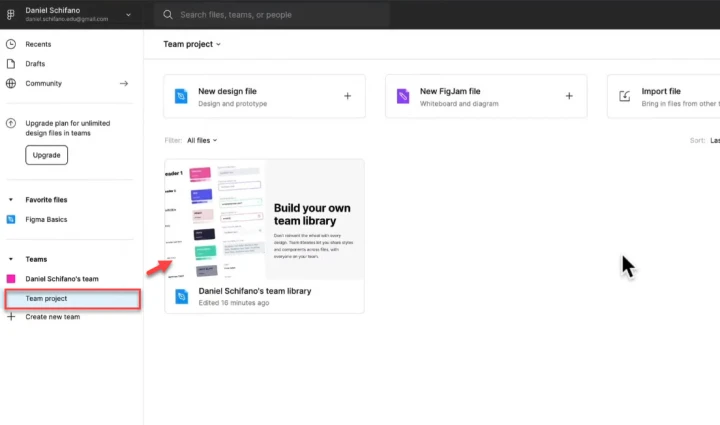 team project files