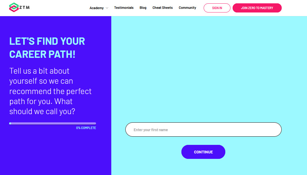 tech career path quiz