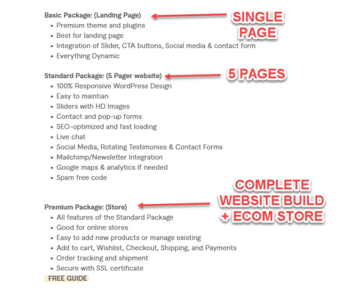 tiered offers
