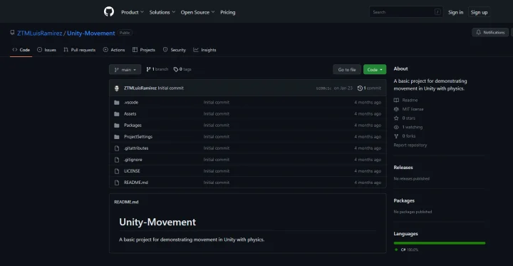 unity movement repository