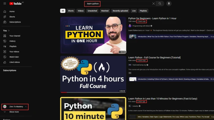 use youtube
