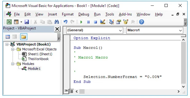 VBA recorder code