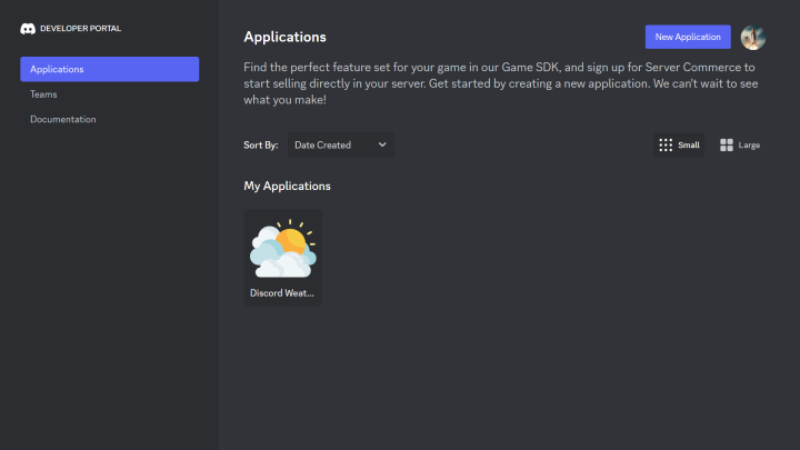 Discord Weather app