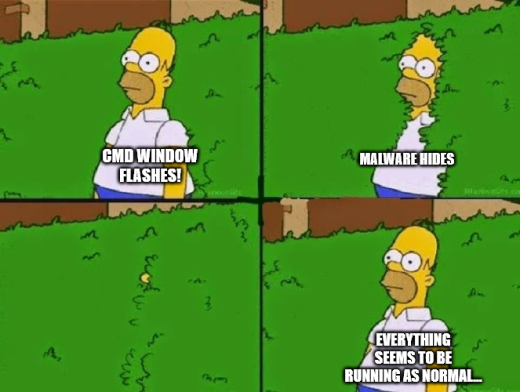 cmd load malware example