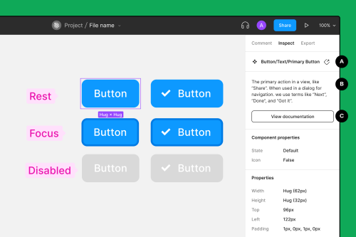 explanatory elements in figma designs