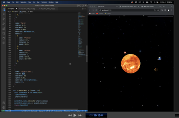 Interactive 3D Model of Solar System