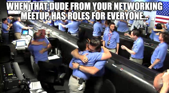 Network to secure jobs after layoff