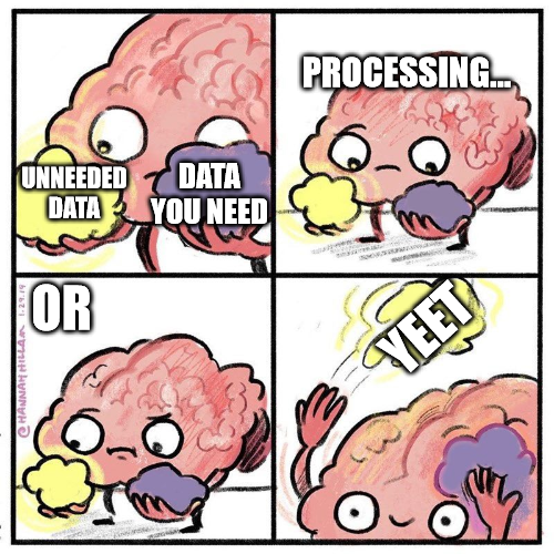 remove unneeded data