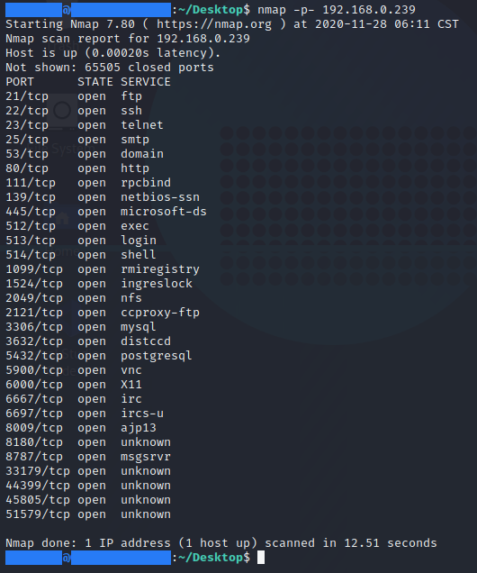 [ CHEAT-SHEET ] - All known ports scan nmap command